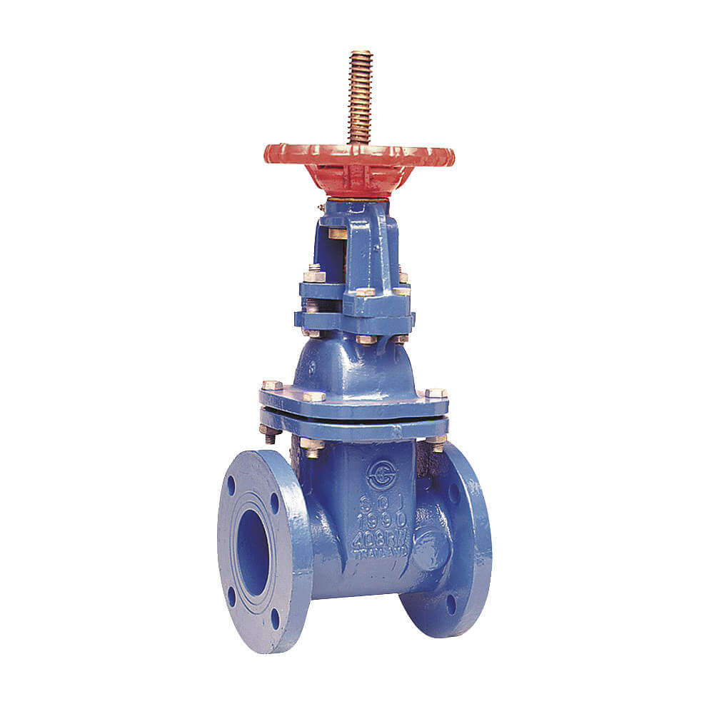 Gate Valve, 4 Inch Nominal Valve Size, Cast Iron, Outside Screw and Yoke, Wheel