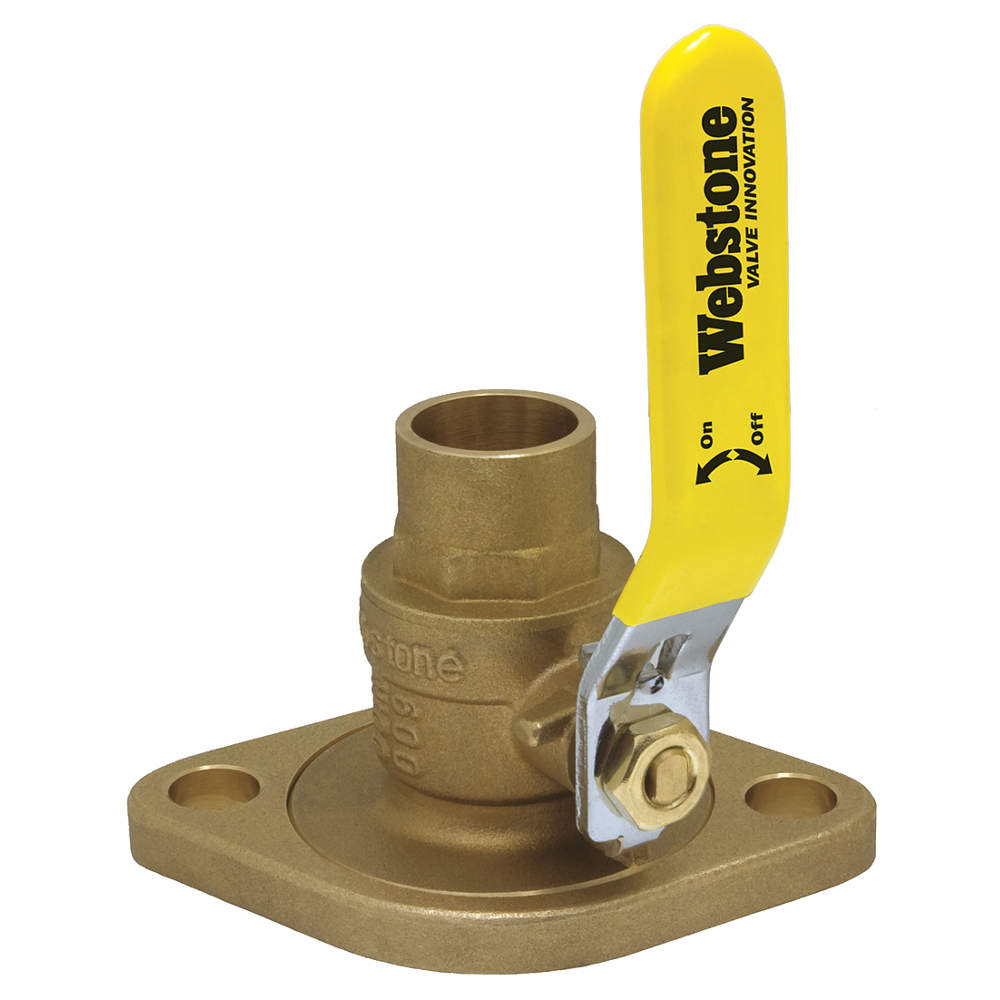 WEBSTONE 51403 Rotating Flanged Ball Valve 3/4 In | AD3PQX 40L196