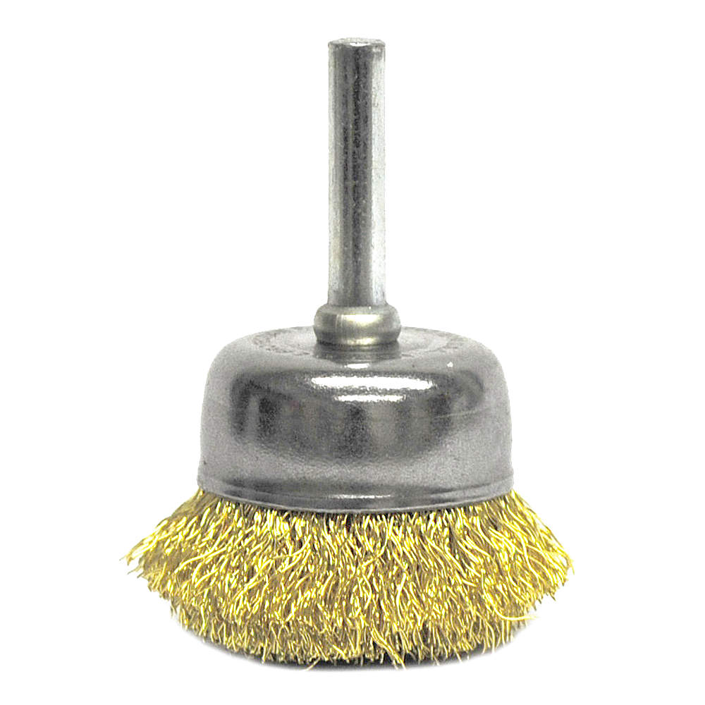 Crimped Wire Cup Brush 1-3/4 inch 1/4 inch