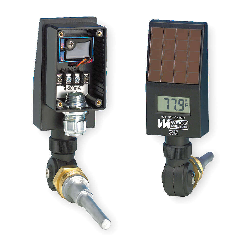 WEISS DVUT35 Digital Solar Powered Thermometer Black | AB9GBQ 2CYR5