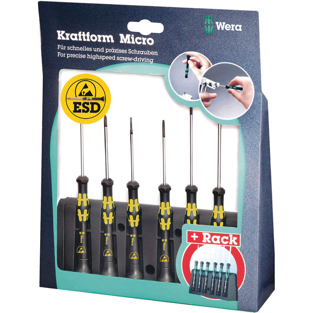Esd Combination Screwdriver Set 6 Pc