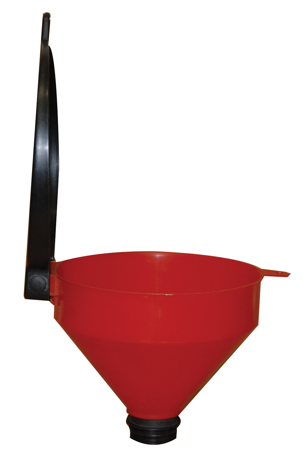Drum Funnel With Lockable Cover, 9-5/8 Inch Size, Black