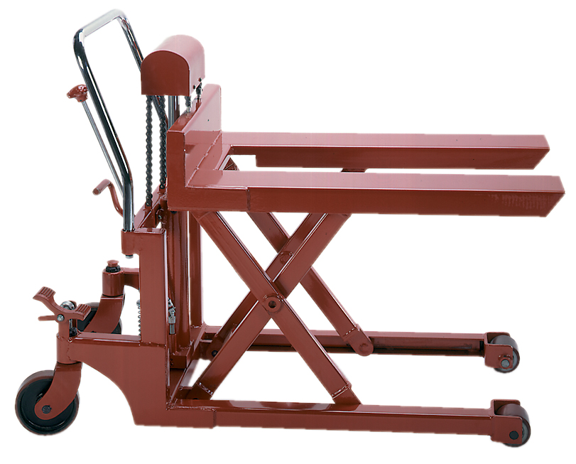 Heavy Duty Steel Specialty Pallet Lifter, Polyurethane, 1100 Lbs Capacity
