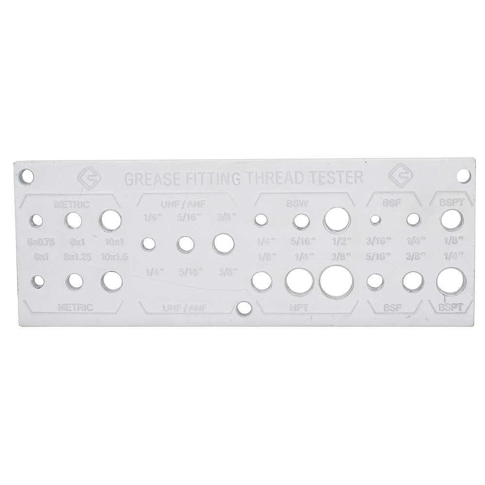 Grease Fitting Thread Tester