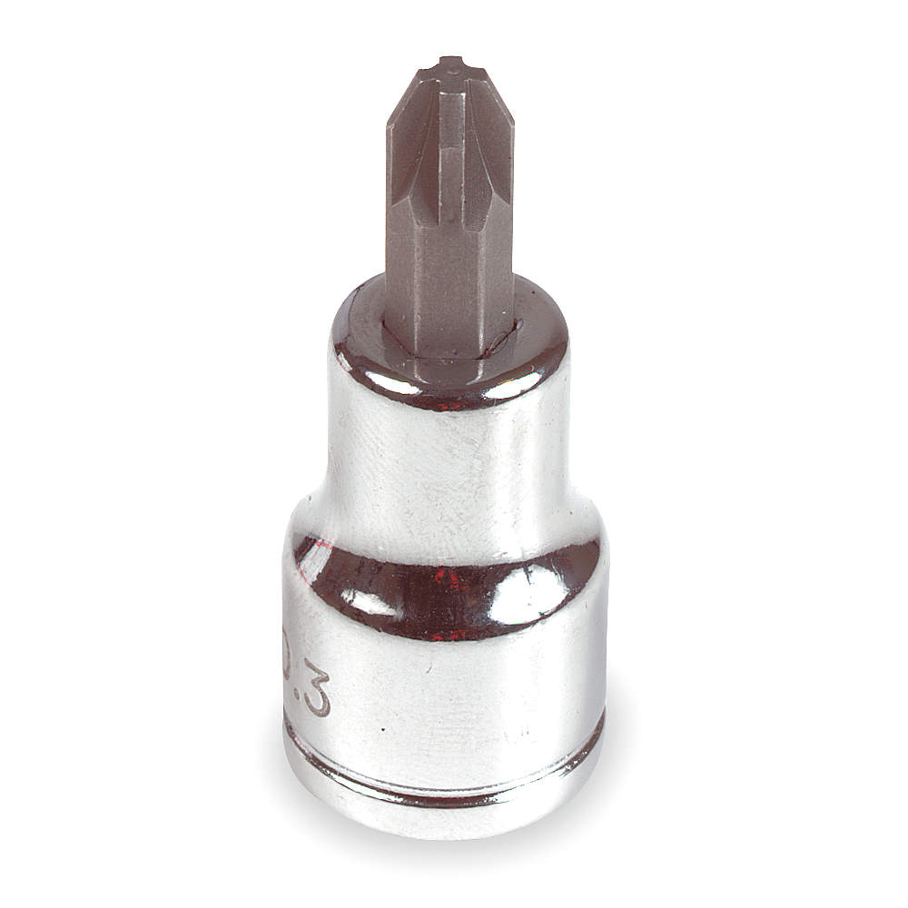 WESTWARD 3LE36 Socket Bit 3/8 Drive #1 Pozidriv | AC9XMR