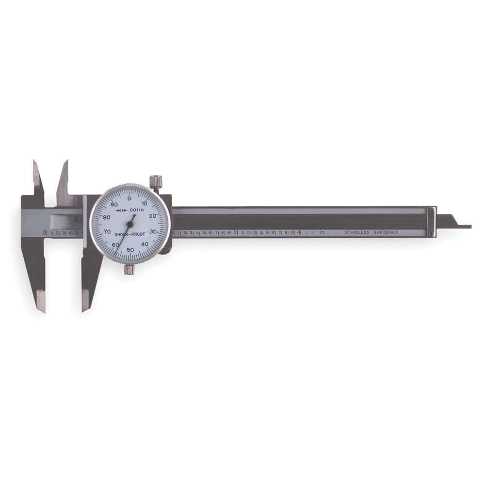 WESTWARD 6XU77 Dial Caliper 0-4 Inch 1.0 Inch Jaw | AF2TVR