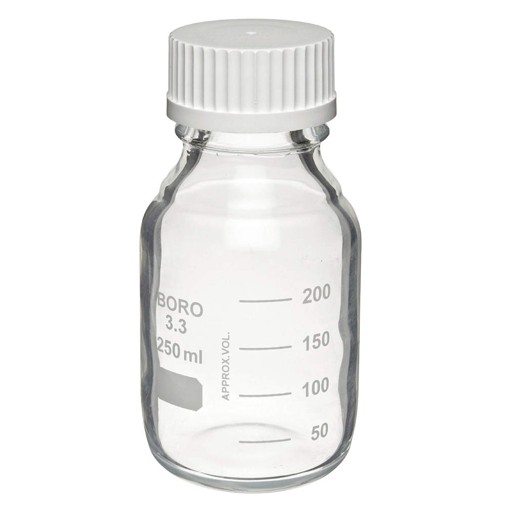 WHEATON W219937 Safety Coated Media Bottle 250mL PK12 | AJ2DGD 48H730