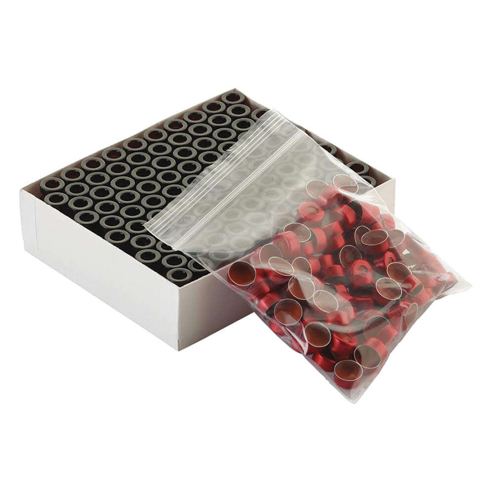 WHEATON W225172-0103 Autosampler Vial Red Aluminium Seal Pk 100 | AF7XWW 23MW31