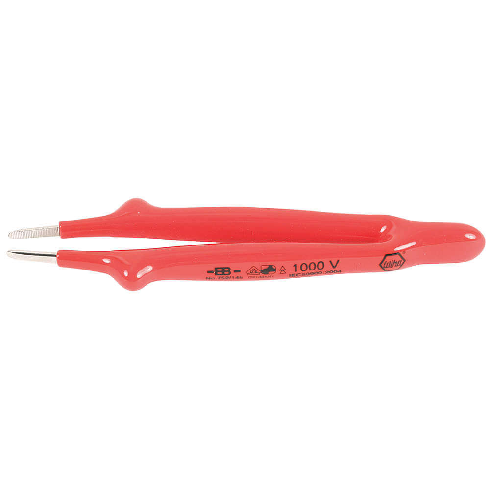 WIHA TOOLS 75215 Insulated Tweezers Straight Blunt 6 In | AB8RDF 26X269