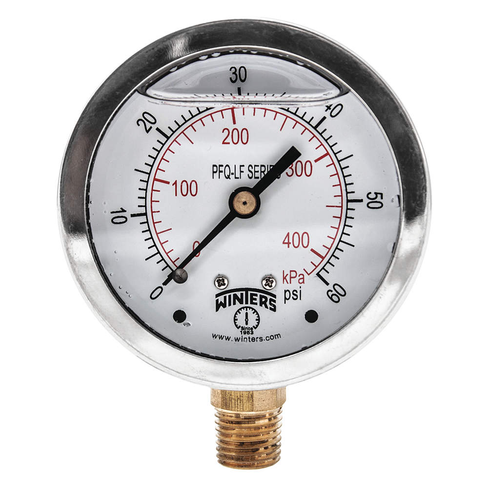 WINTERS INSTRUMENTS PCT325LF Gauge Pressure 0 to 200 psi 4-1/2 Inch | AG9HGC 20JN19