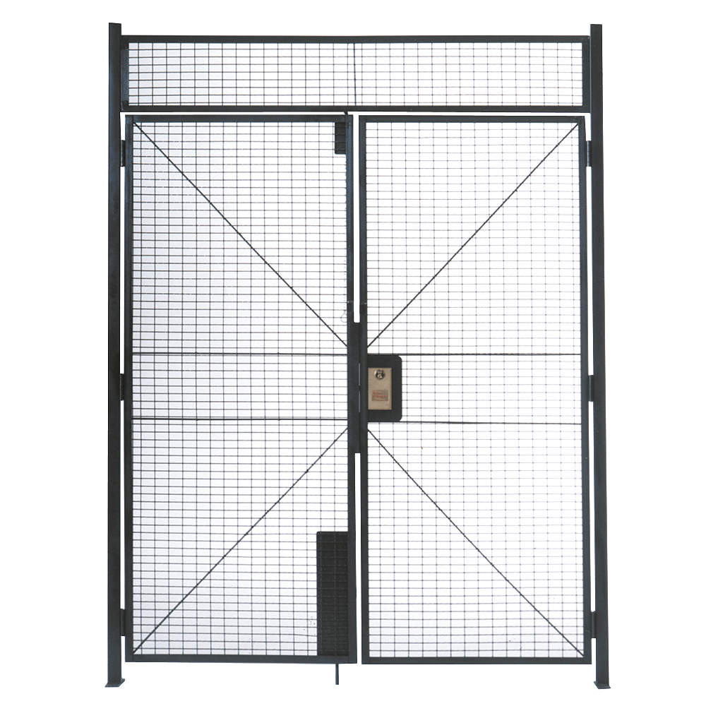 Double Hinged Door Woven Wire Partition