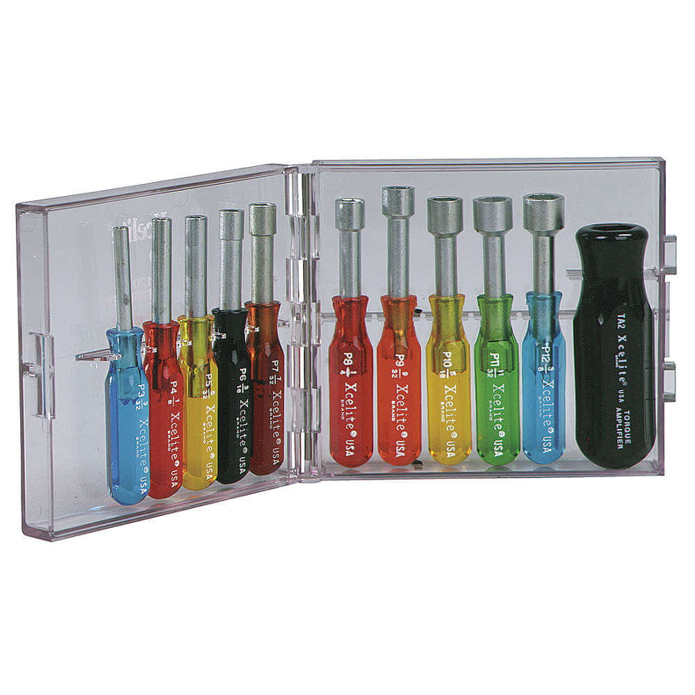 Nut Driver Set 11 Piece 3-1/2 Inch Overall Length