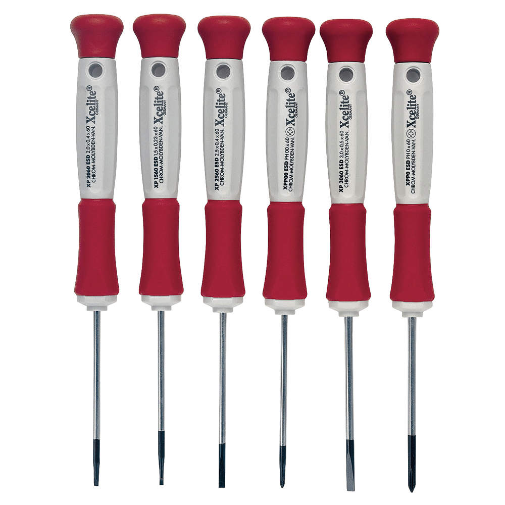 Precision Screwdriver Set Slotted/Phillips 6 pcs.