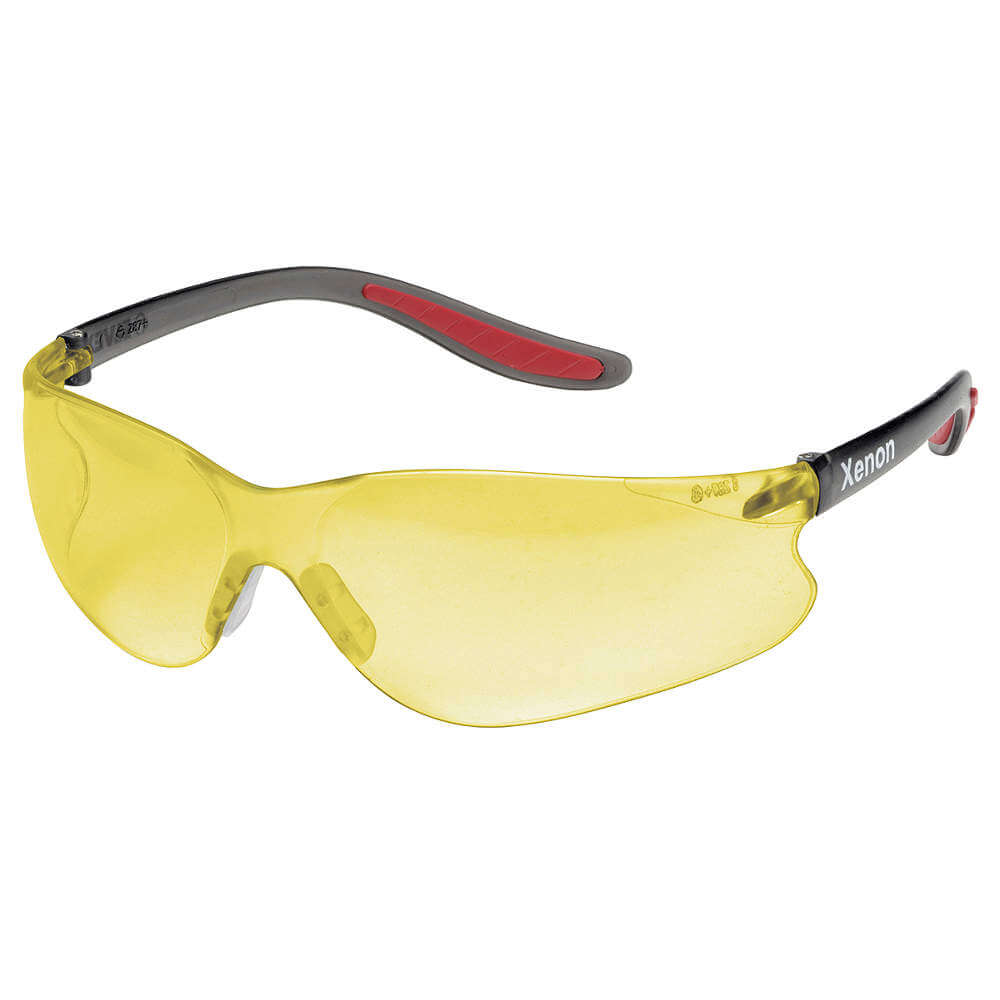 ELVEX SG-14A Safety Glasses Amber Hard Coat | AA4RXM 13D091