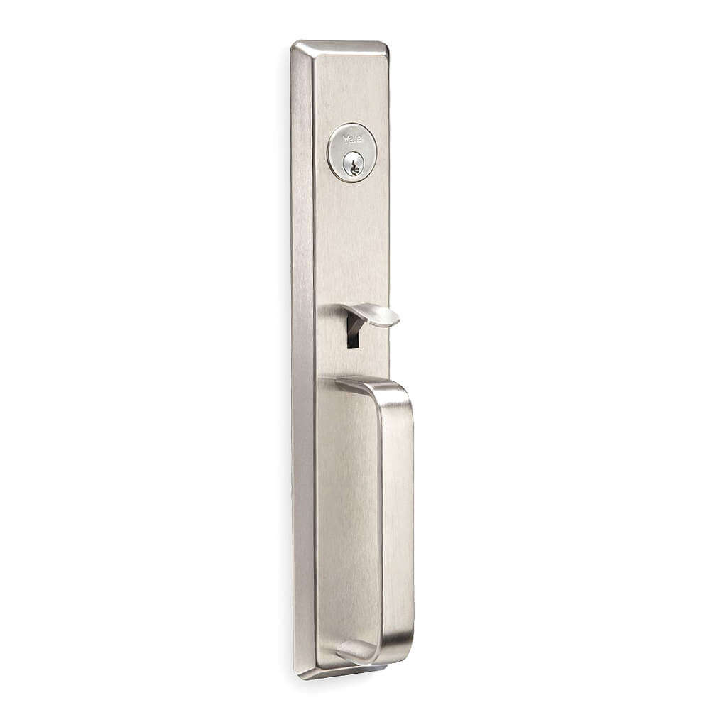 Escutcheon Pull With Lock And Thumbpiece