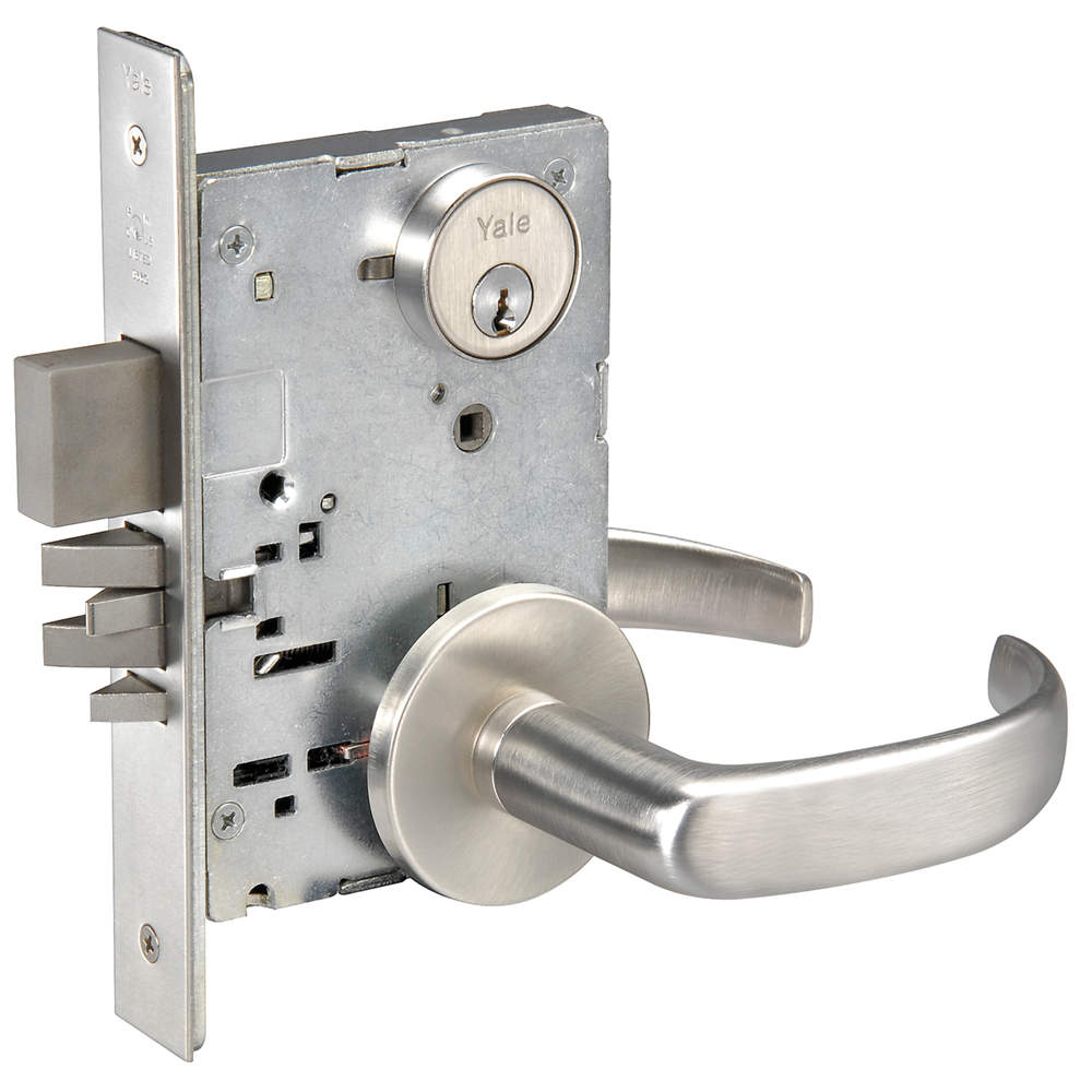Mortise Lockset Lever Curved Lever Rose