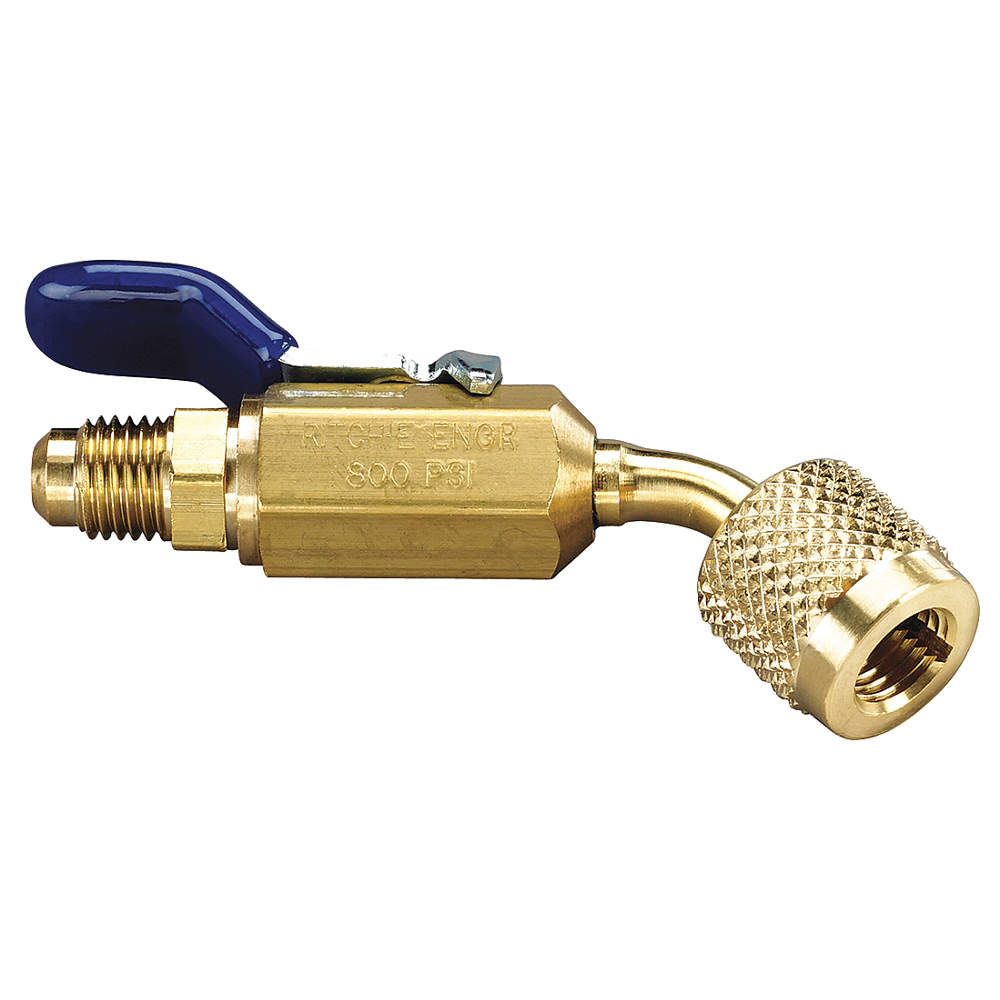 Compact Ball Valve, 1/4 Inch Size, 45 Deg. Bend
