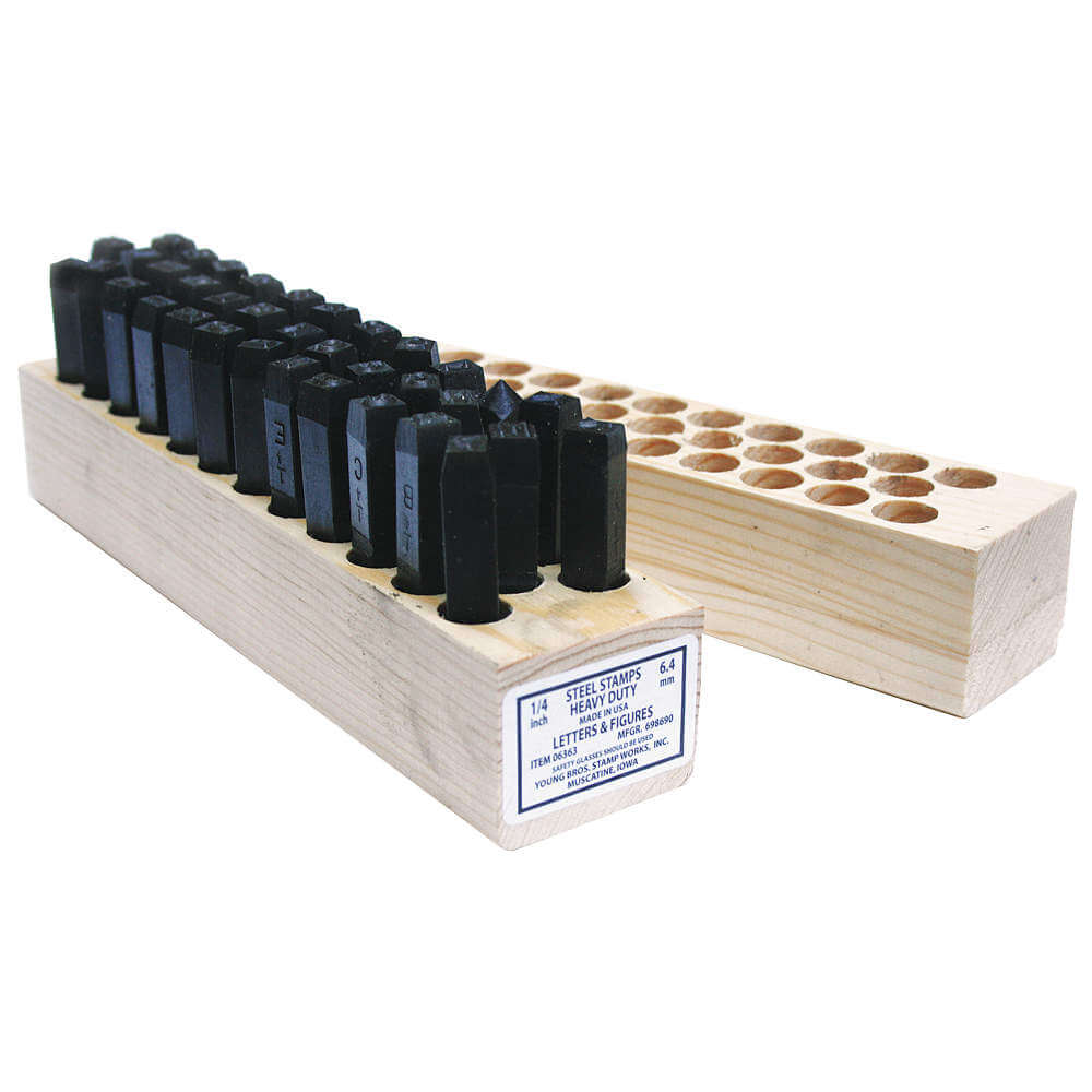 Letter And Number Set 3/8 Inch H Steel