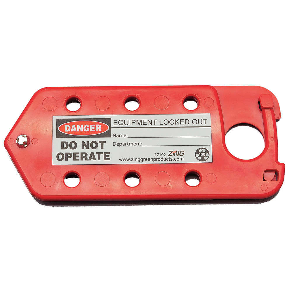 Labeled Lockout Hasp Snap-on 6 Lock