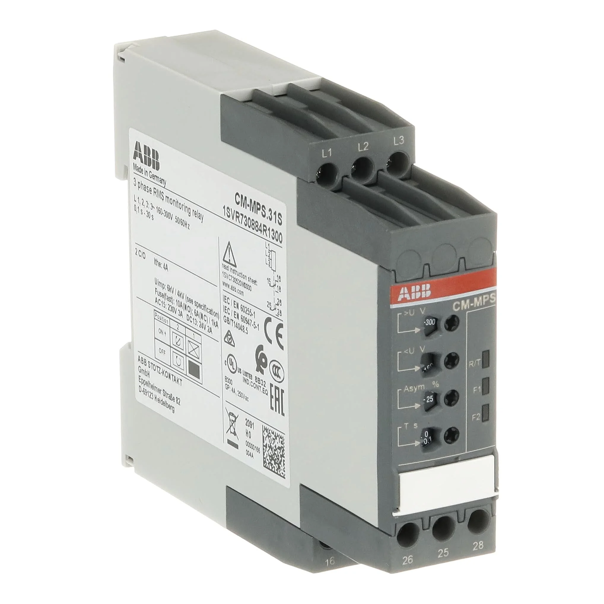 Monitoring Relay, 160 To 300 VAC