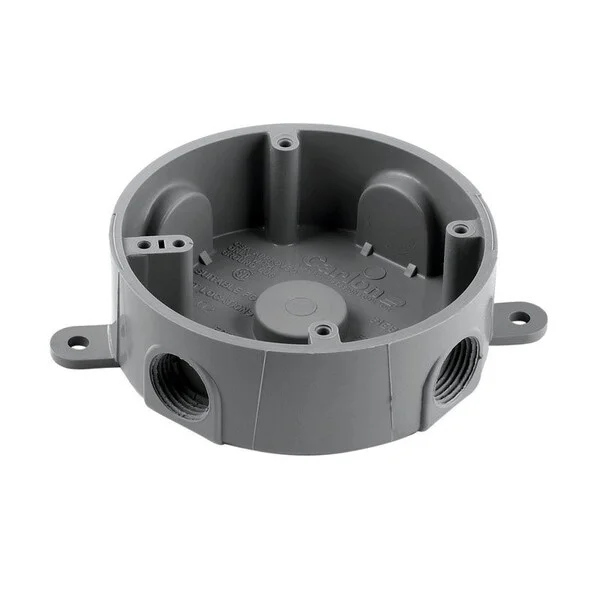 Box Wthrprf Rnd Pvc 1/2K