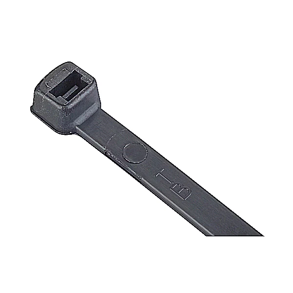 L-4-18-0-M, CABLE TIE 18LB 4IN UV BLK 1-PC BULK