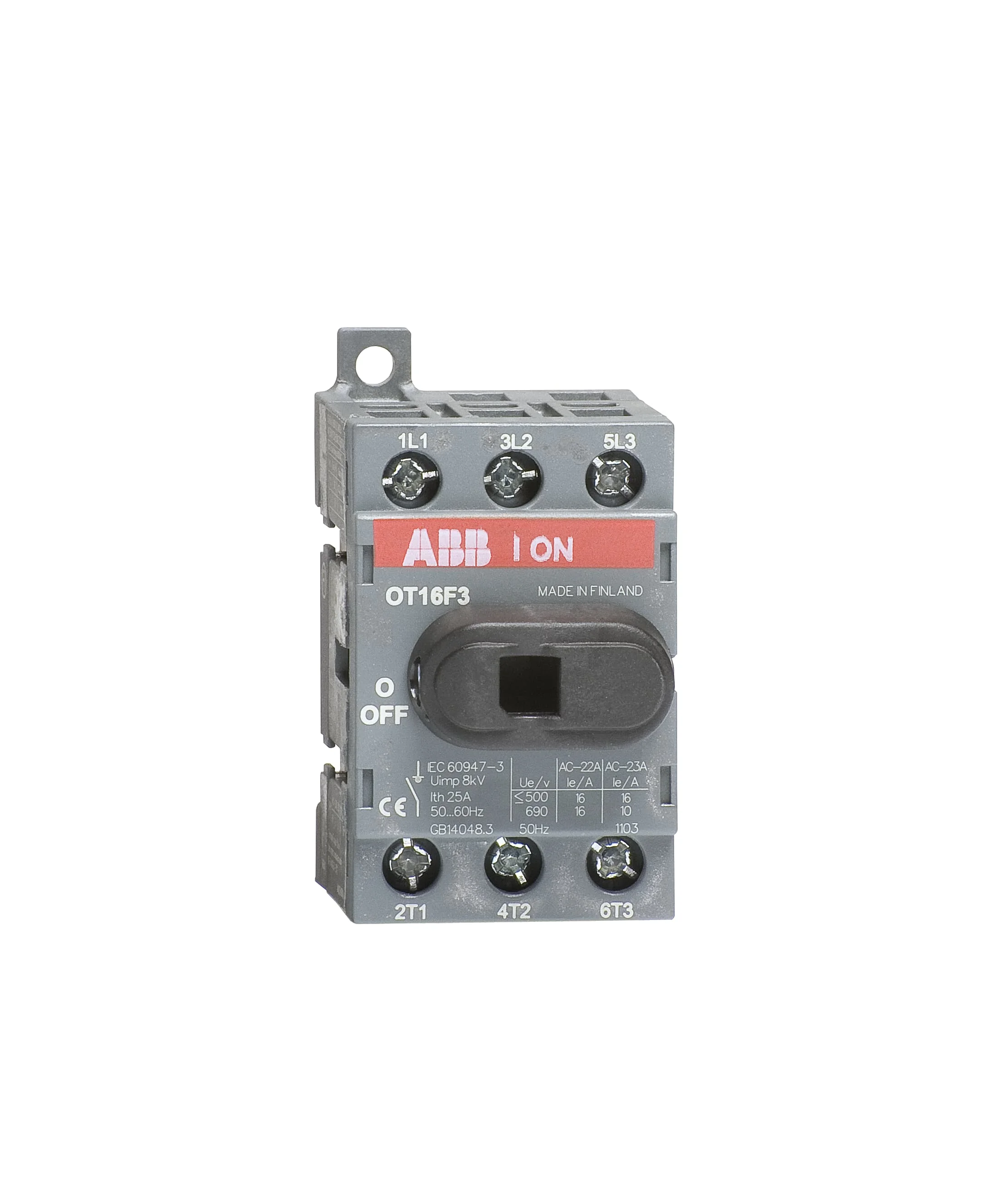 Non Fusible Disconnect Switch, 3 Pole, 20 Amp