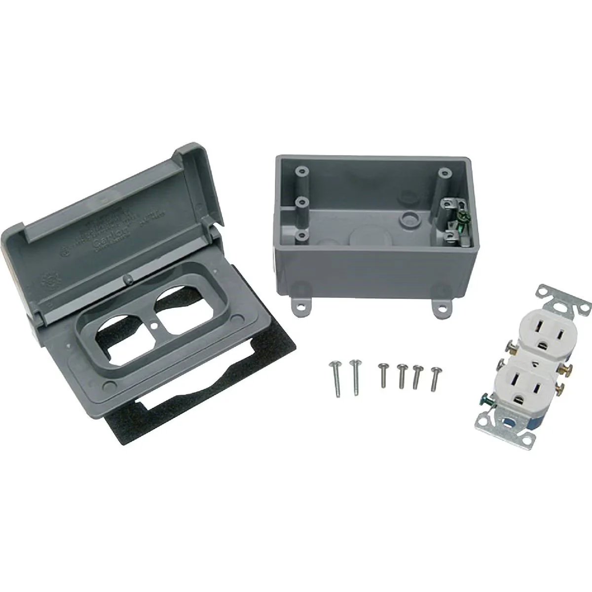 Electrical Box, Outlet Box, 1 Gangs