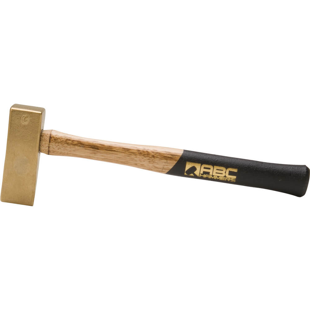 ABC HAMMERS ABCWBW Cut-Off Hammer, Brass, 2.5 lbs, 12 Inch Wood Handle | AJ8BZY