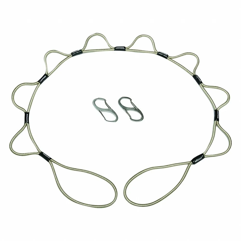 ABILITY ONE 4020-01-625-8441 Bungee Cord, Polypropylene/Rubber, 5 ft Bungee Length, 1/4 Inch Bungee Width, Tan | CN7YHA 53YH84