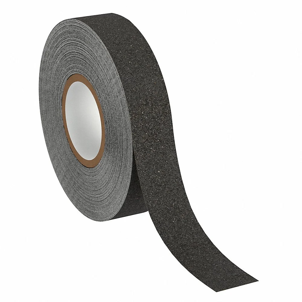 ABILITY ONE 7220-01-658-7596 Anti-Slip Tape, Coarse, 60 Grit Size, Solid, Black, 1 Inch X 60 Ft, 36 Mil Thick | CN7YCY 56KE24