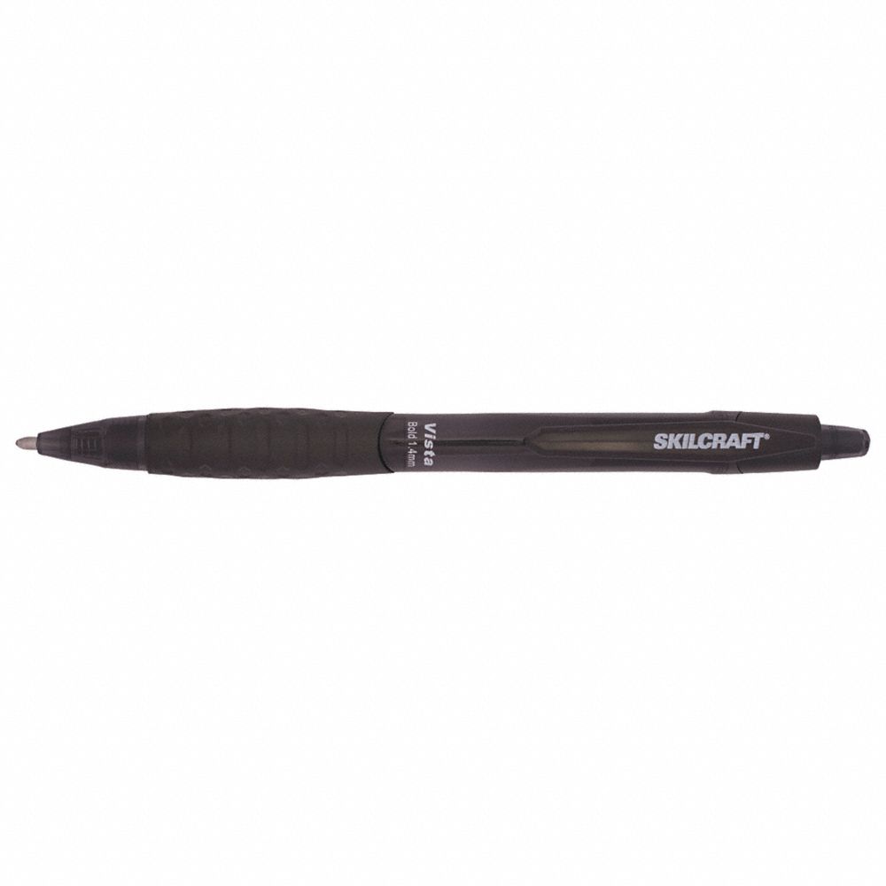 Ballpoint Pen, Pen Tip 1.4 mm, Material Plastic, Color Black
