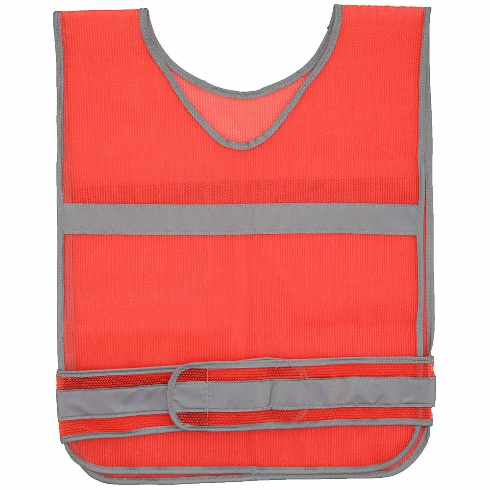 ABILITY ONE 8415-00-177-4974 High Visibility Vest, ANSI Class 2, U, Universal, Orange, Mesh Cotton, Over-the-Head, 2 | CN7YTR 5MN46