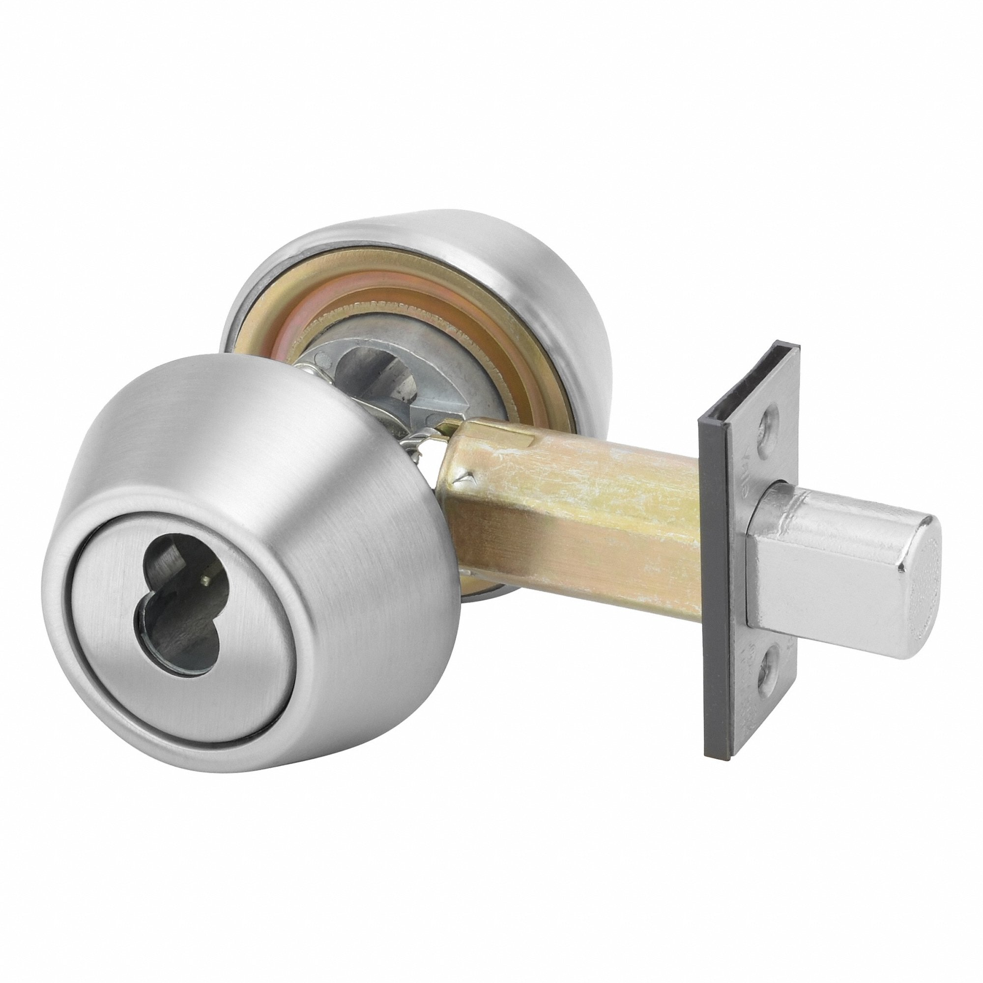 YALE B-D262 626 LC Deadbolt, 2, Satin Chrome, Not Keyed | CV3WYZ 56HJ72