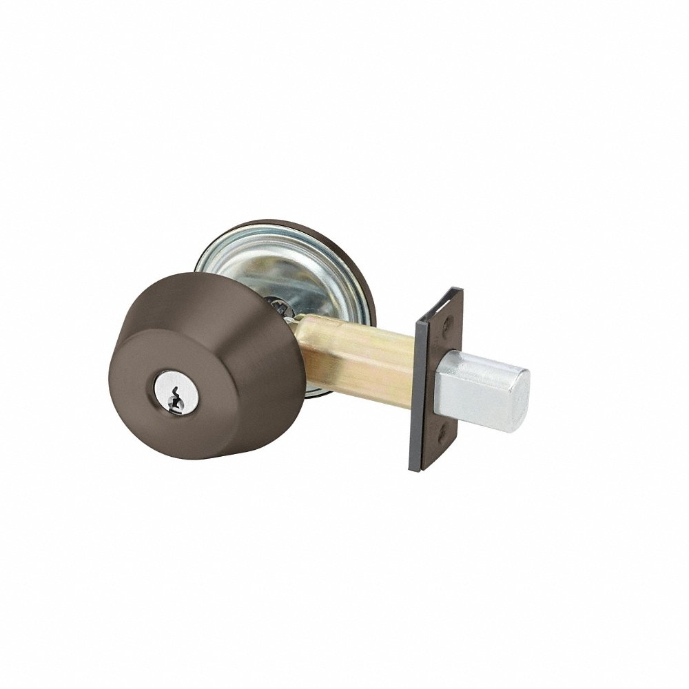 YALE D162 613E PARA Deadbolt, 1, Dark Bronze, Para, Keyed Different | CV3WXT 56HL53