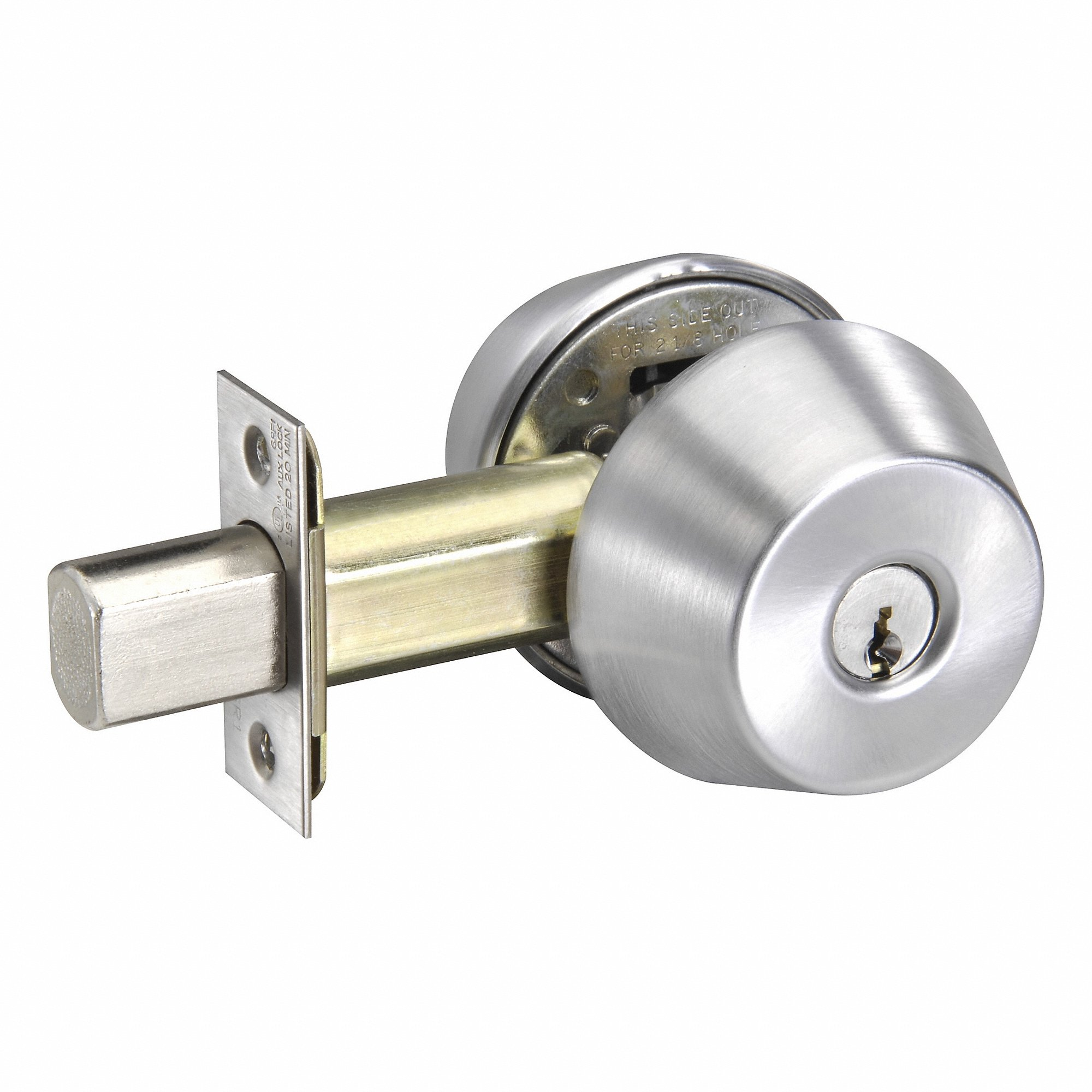 YALE D162 626 PARA Deadbolt, 1, Satin Chrome, Para, Keyed Different | CV3WXX 56HL55