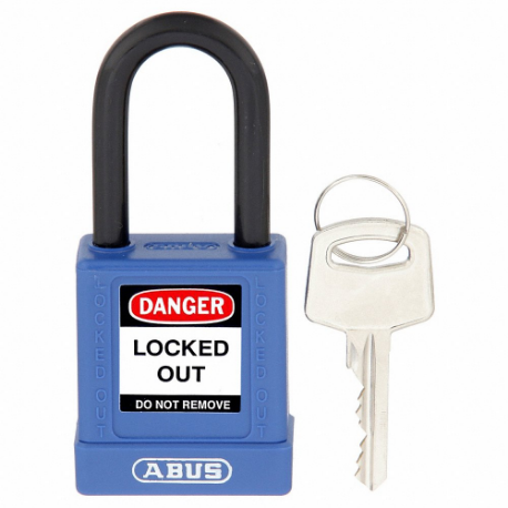 ABUS 20031 Keyed Padlock, Keyed Different, Brass, Std Body Body Size, Hardened Steel, Std, Blue | CN7ZJB 459T28