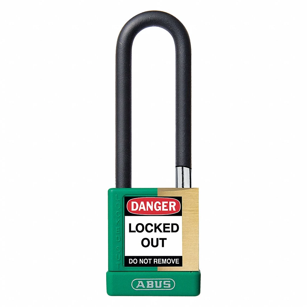 ABUS 20088 Keyed Padlock, Keyed Different, Brass, Std Body Body Size, Hardened Steel, Extended, Green | CN7ZMJ 459T83