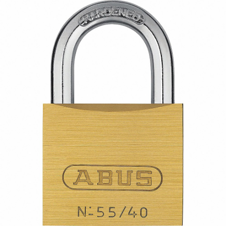 ABUS 55156 Solid Brass Padlock Keyed Alike, 7/8 Inch Vertical Shackle Clearance | CN7ZMQ 60UF91