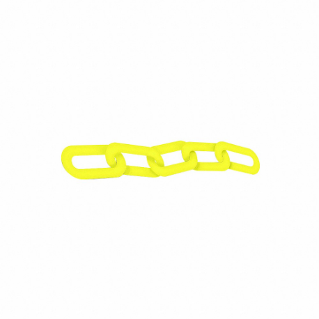 Plastic Cha Inch, Create Barriers/Lanes, 2 Inch Size Size, 12 ft Length, Yellow