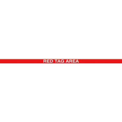 ACCUFORM SIGNS PTP215 Floor Marking Tape, Red Tag Area, 5 x 120 cm Size | CF4EWT AFPTP215RT
