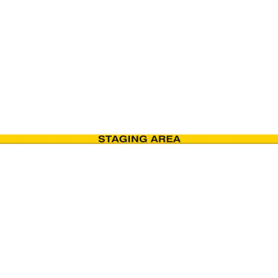 ACCUFORM SIGNS PTP216 Floor Marking Tape, Staging Area, 5 x 120 cm Size | CF4EWV AFPTP216SA