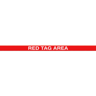 ACCUFORM SIGNS PTP221 Floor Marking Tape, Red Tag Area, 5 x 120 cm Size | CF4EWU AFPTP221RT