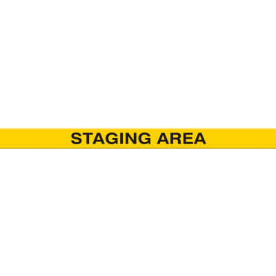 ACCUFORM SIGNS PTP229 Floor Marking Tape, Staging Area, 5 x 120 cm Size | CF4EWX AFPTP229SA