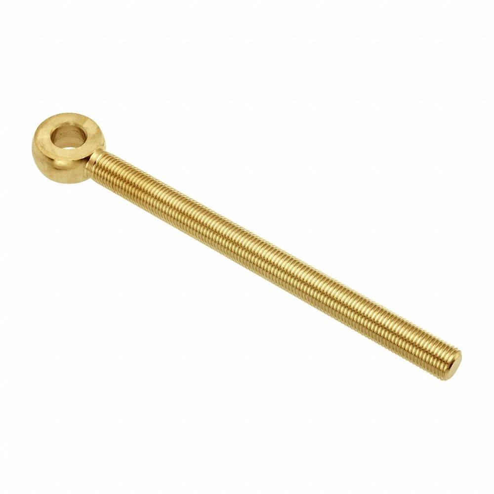 Fixed Rod End, 3/8 Inch ID, 13/16 Inch Outside Dia, 3/8 Inch Thickness, Plain Brass