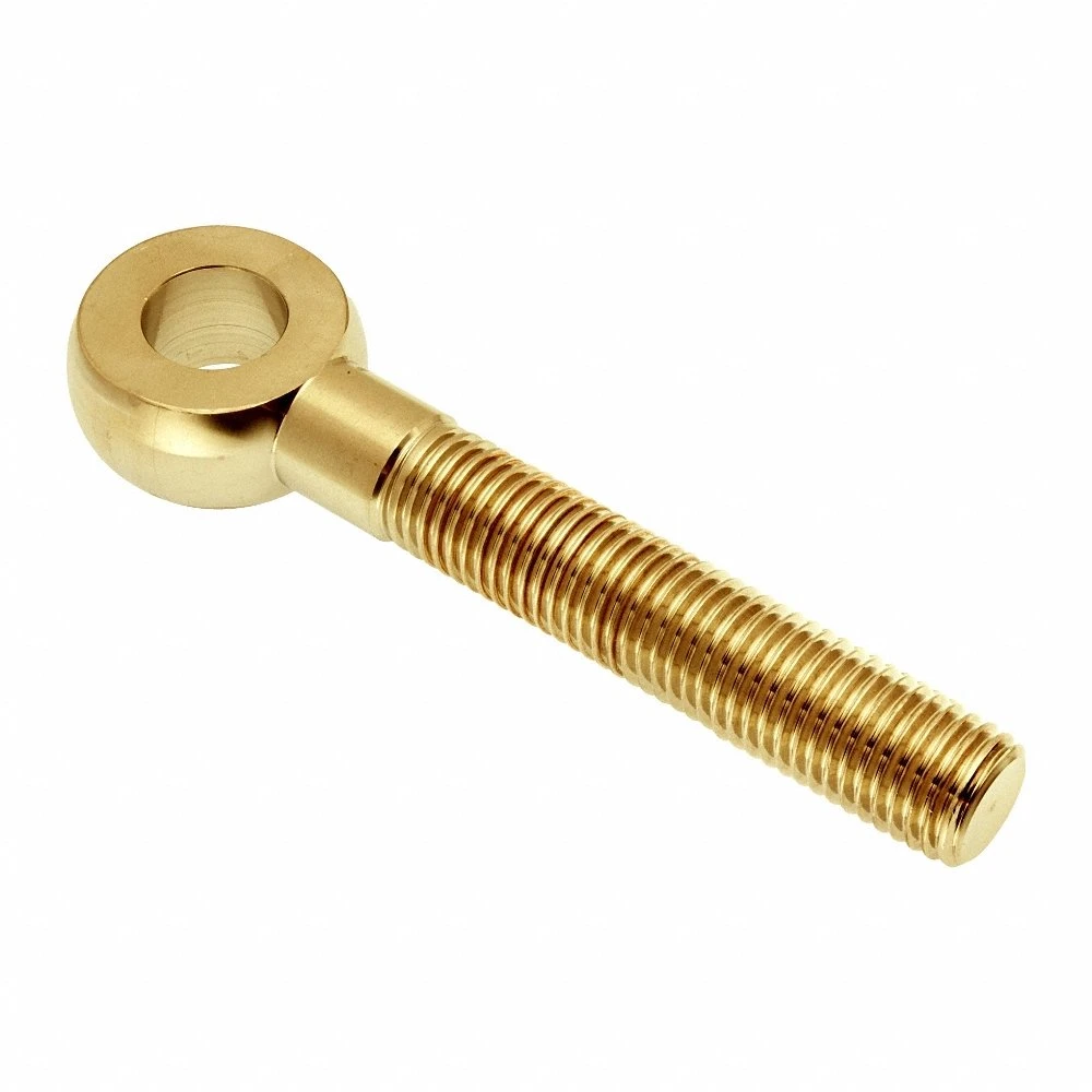 Fixed Rod End, 1 1/4 Inch ID, 2 21/32 Inch Outside Dia, 1 1/4 Inch Thickness, Plain Brass