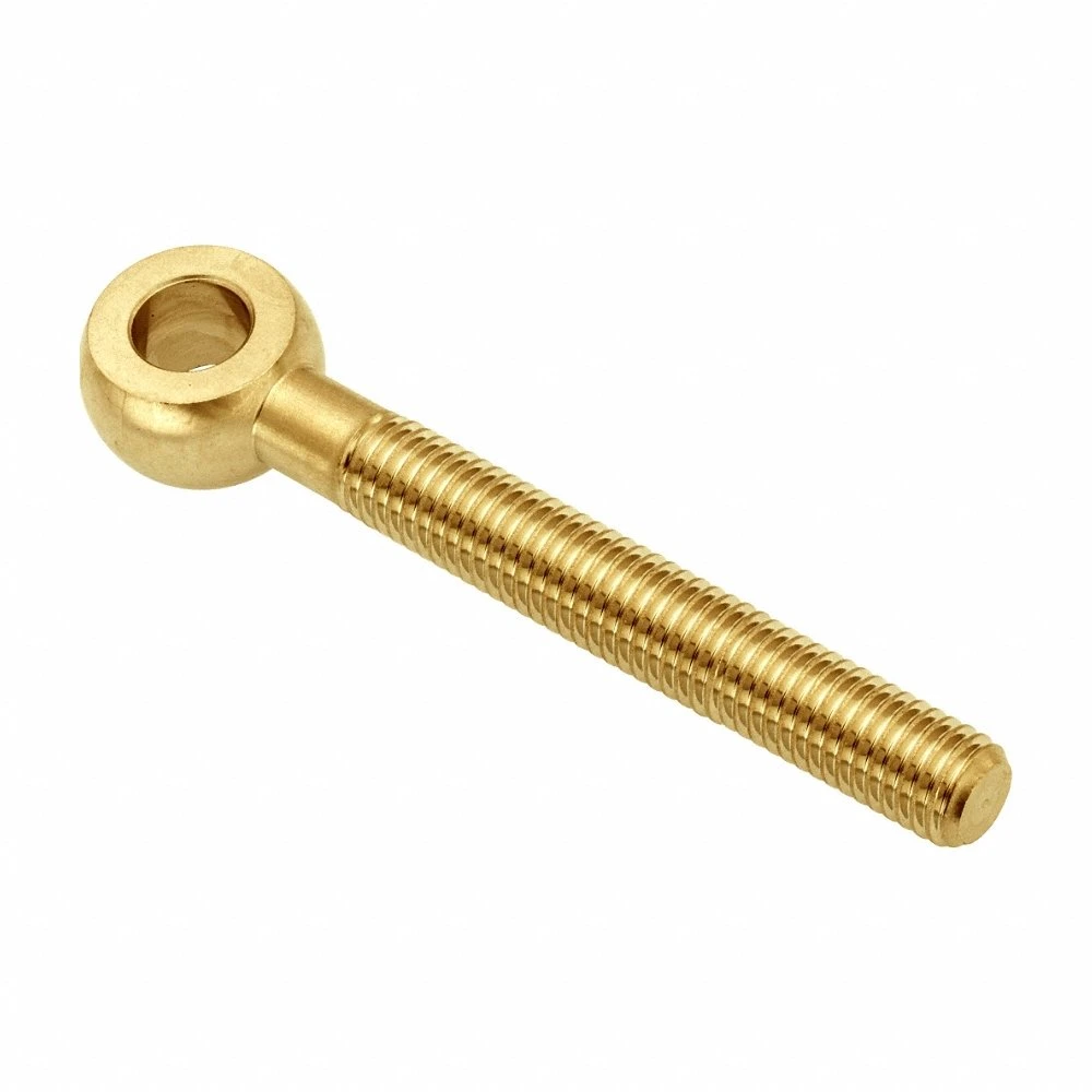 Fixed Rod End, 1 1/2 Inch ID, 3 3/32 Inch Outside Dia, 1 1/2 Inch Thickness, Plain Brass