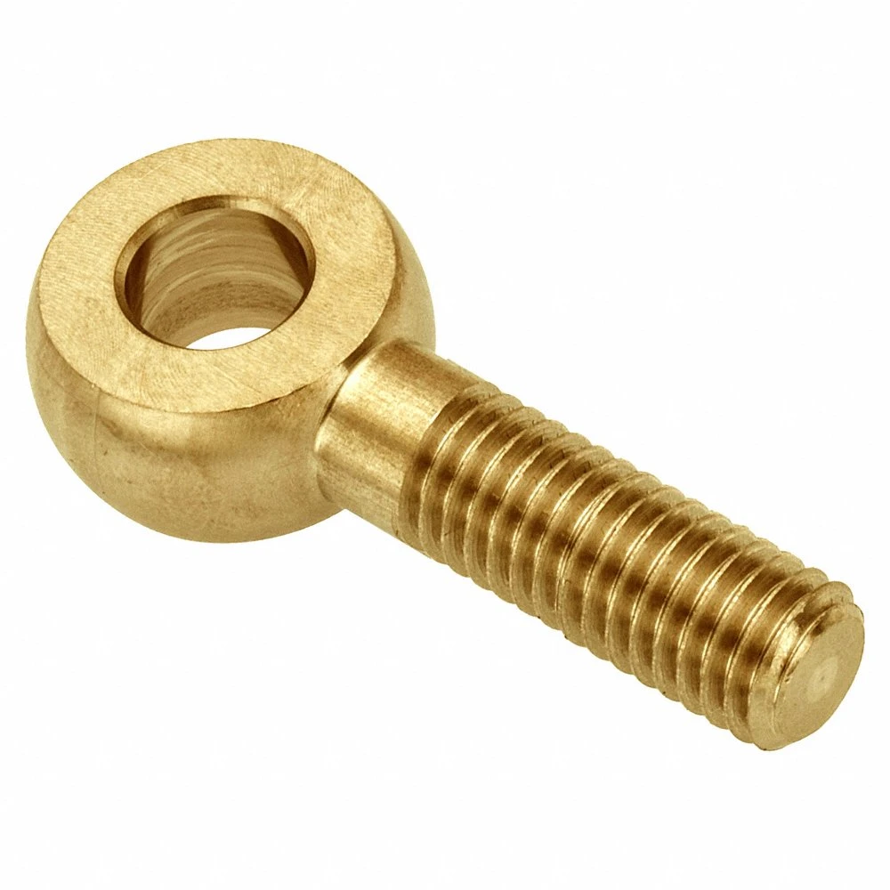 Fixed Rod End, 5/32 Inch ID, 5/16 Inch Outside Dia, 3/16 Inch Thickness, Plain Brass