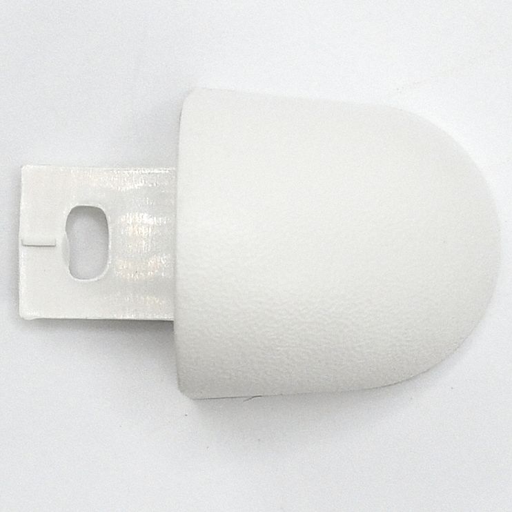 ACROVYN FR125CAP949N End Cap, White, 1-1/8 x 1-1/8 x 5/64 Inch Size | CF2HMV 55MD10