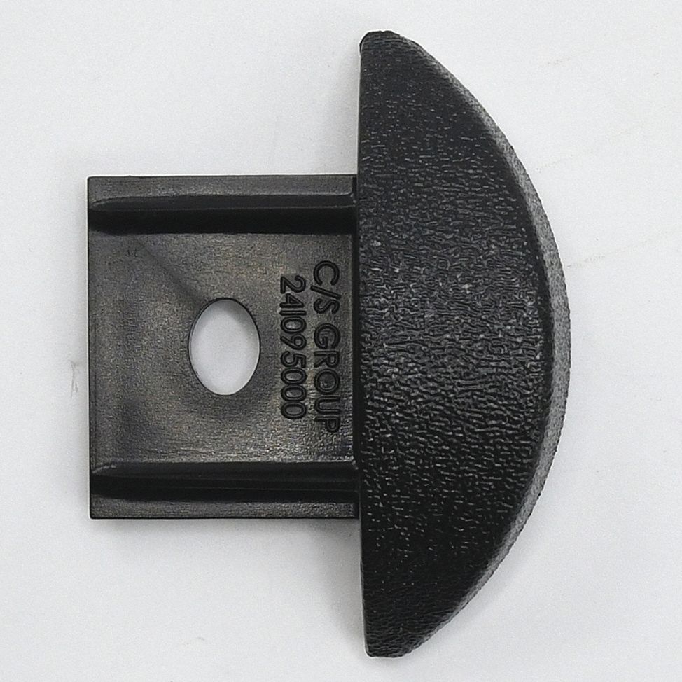 ACROVYN FR225CAP108N End Cap, Black, 3/4 x 2-1/4 x 5/64 Inch Size | CF2HYR 55MF34